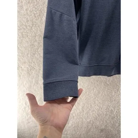 Lululemon City Sweat Pullover Hoodie Men's Size Medium Blue Casual Athleisure - Picture 4 of 7